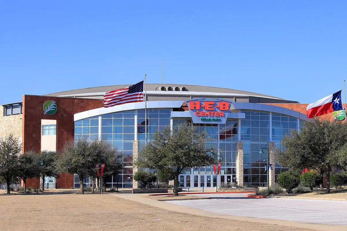 The H-E-B Center arena in Cedar Park, Texas