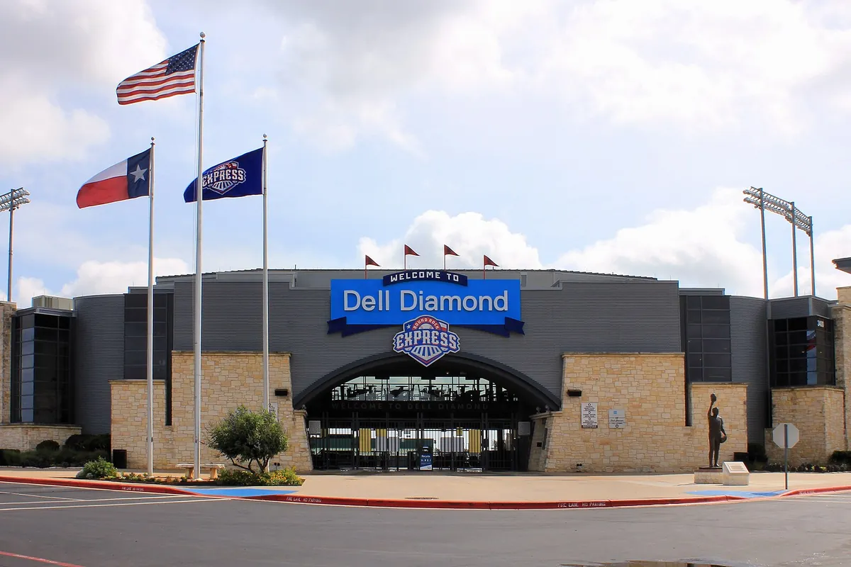 Dell Diamond ballpark entrance in Round Rock, Texas